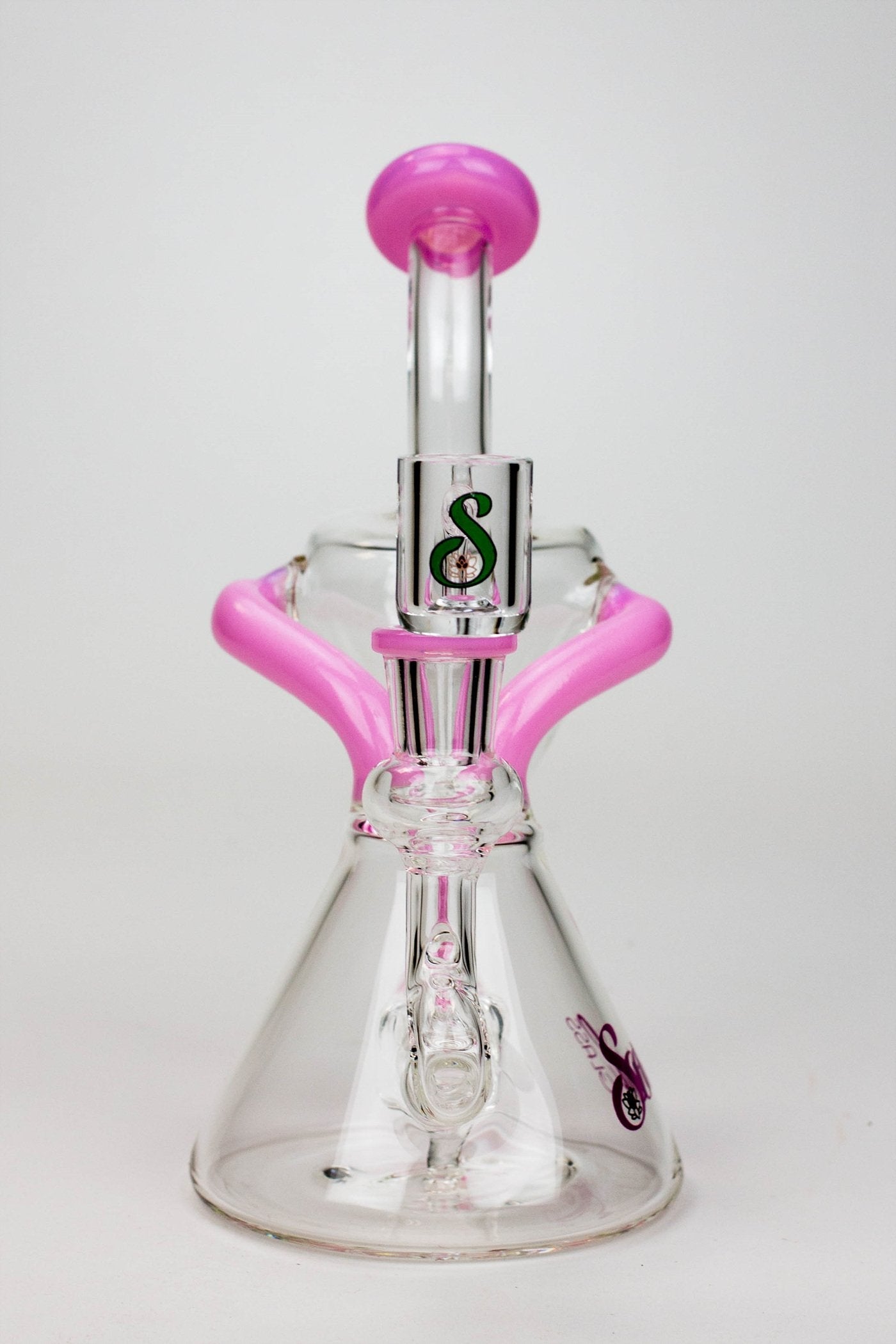 8" SOUL Glass 2-in-1 single chamber recycler bong