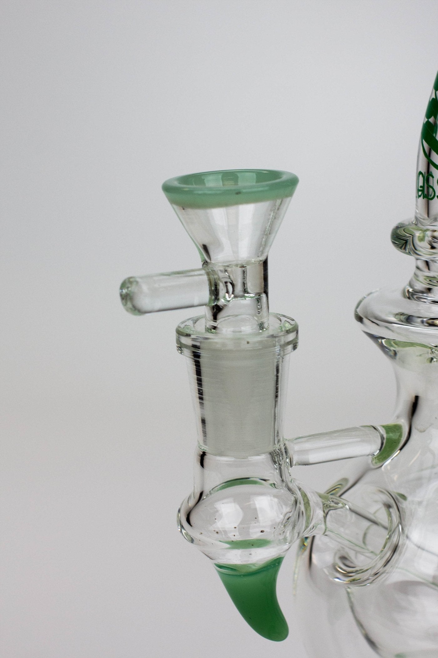 9.5" SOUL Glass 2-in-1 double glass sphere recycler