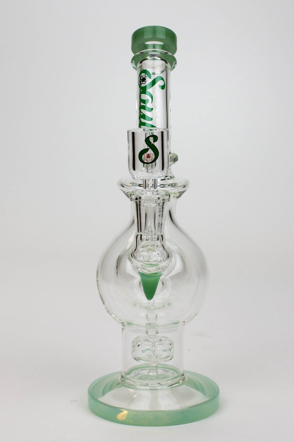 9.5" SOUL Glass 2-in-1 double glass sphere recycler
