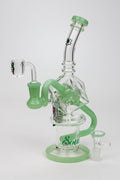 9" SOUL Glass 2-in-1 cube recycler bong