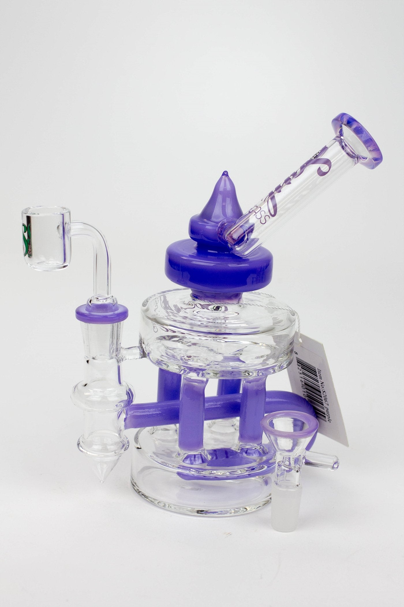 7" SOUL Glass 2-in-1 Double deck recycler bong