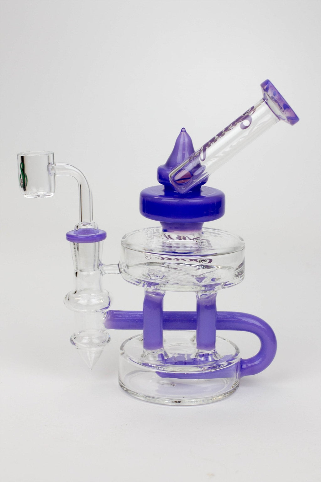 7" SOUL Glass 2-in-1 Double deck recycler bong