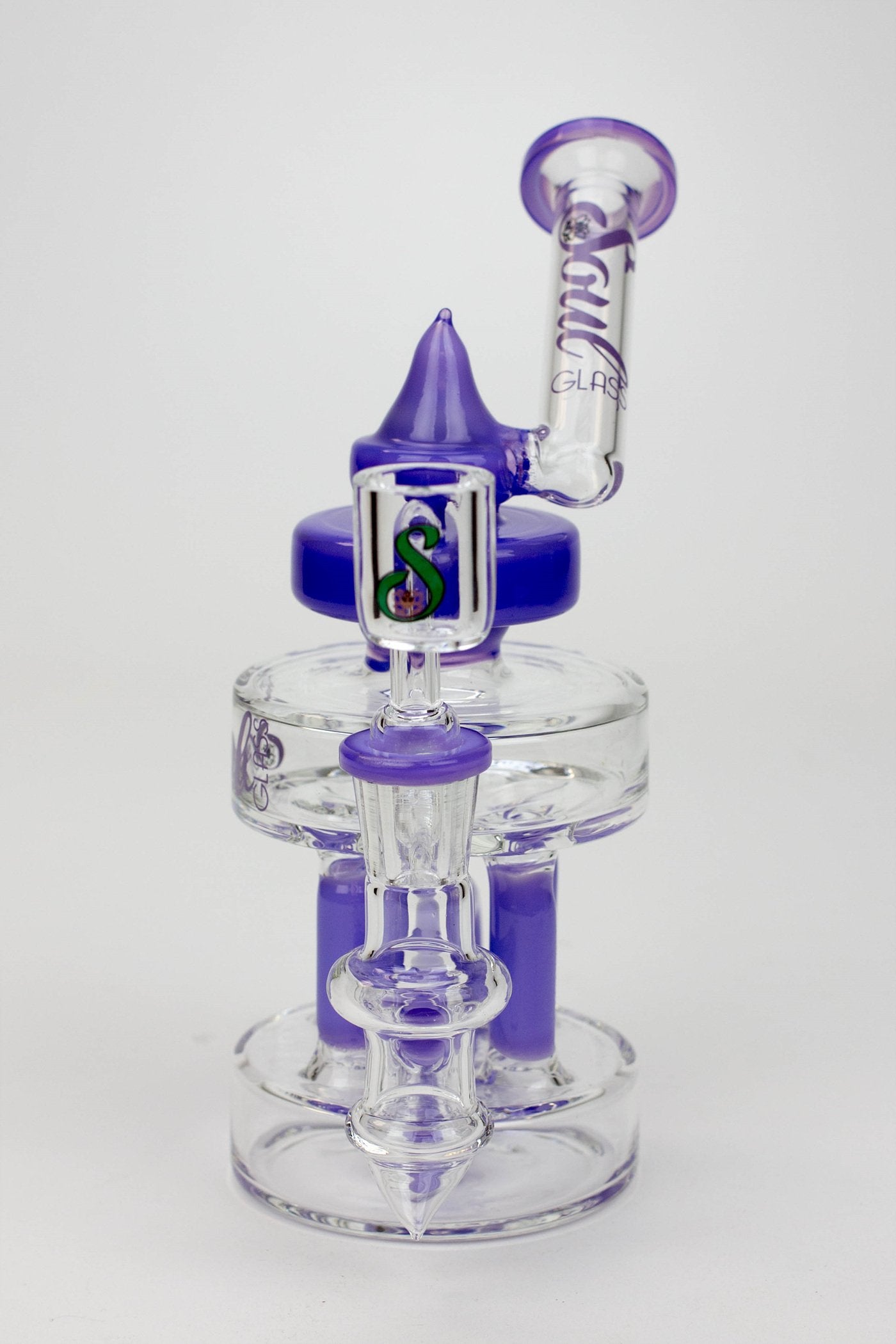 7" SOUL Glass 2-in-1 Double deck recycler bong