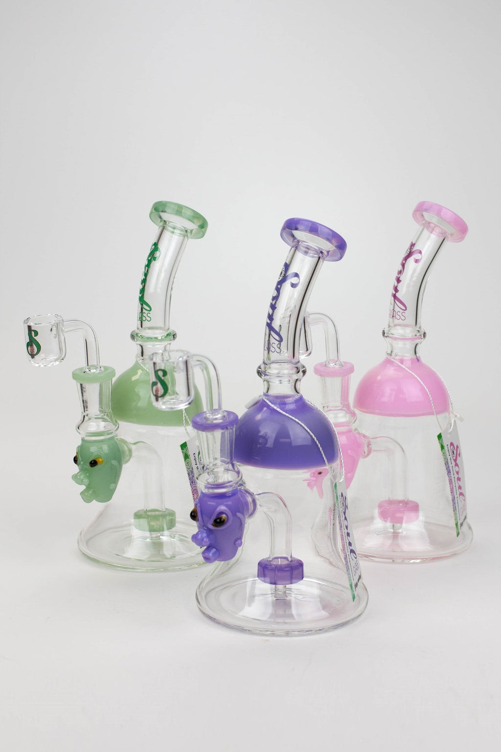 8.5" SOUL Glass 2-in-1 show head diffuser bong