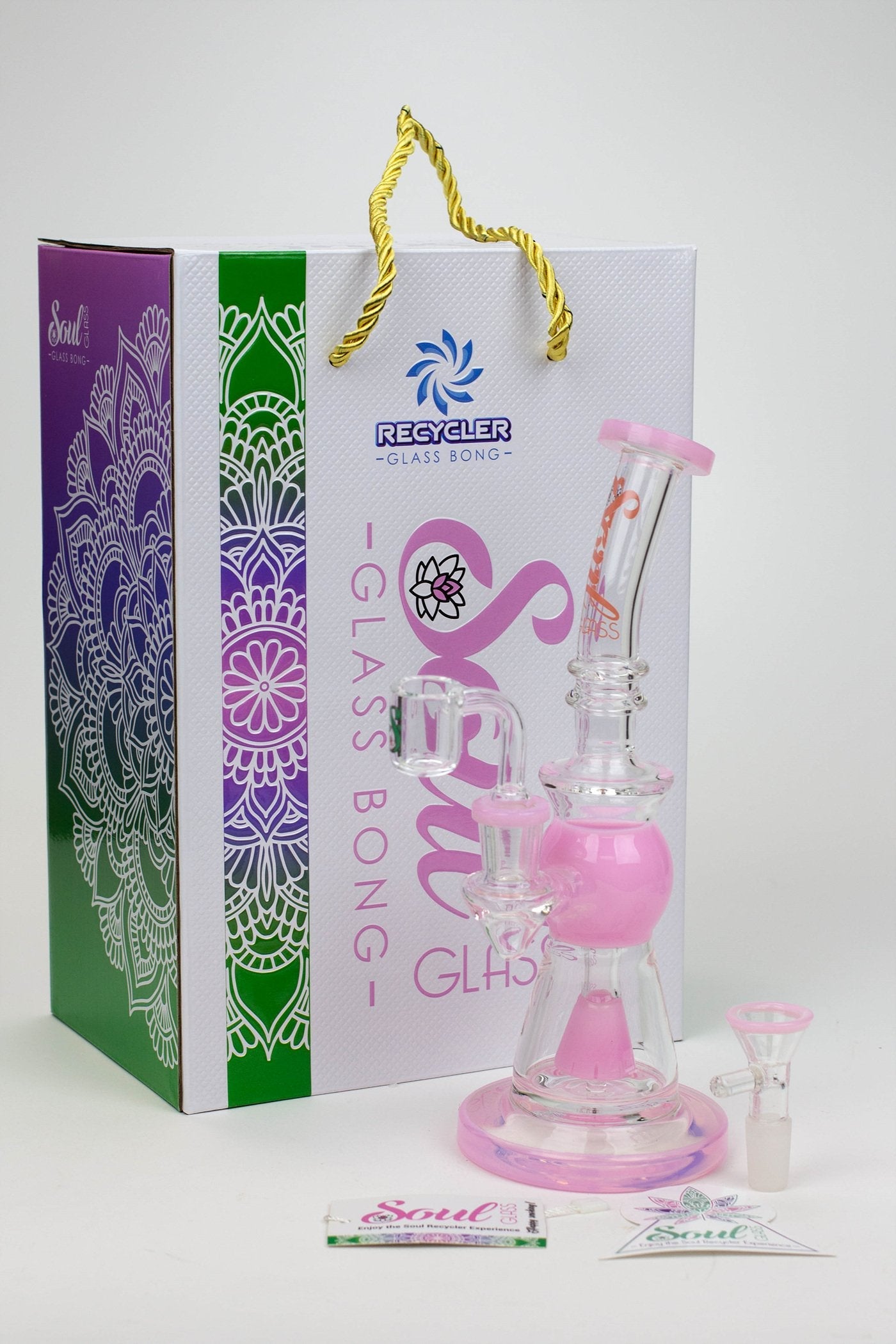 8.2" SOUL Glass 2-in-1 Cone diffuser glass bong