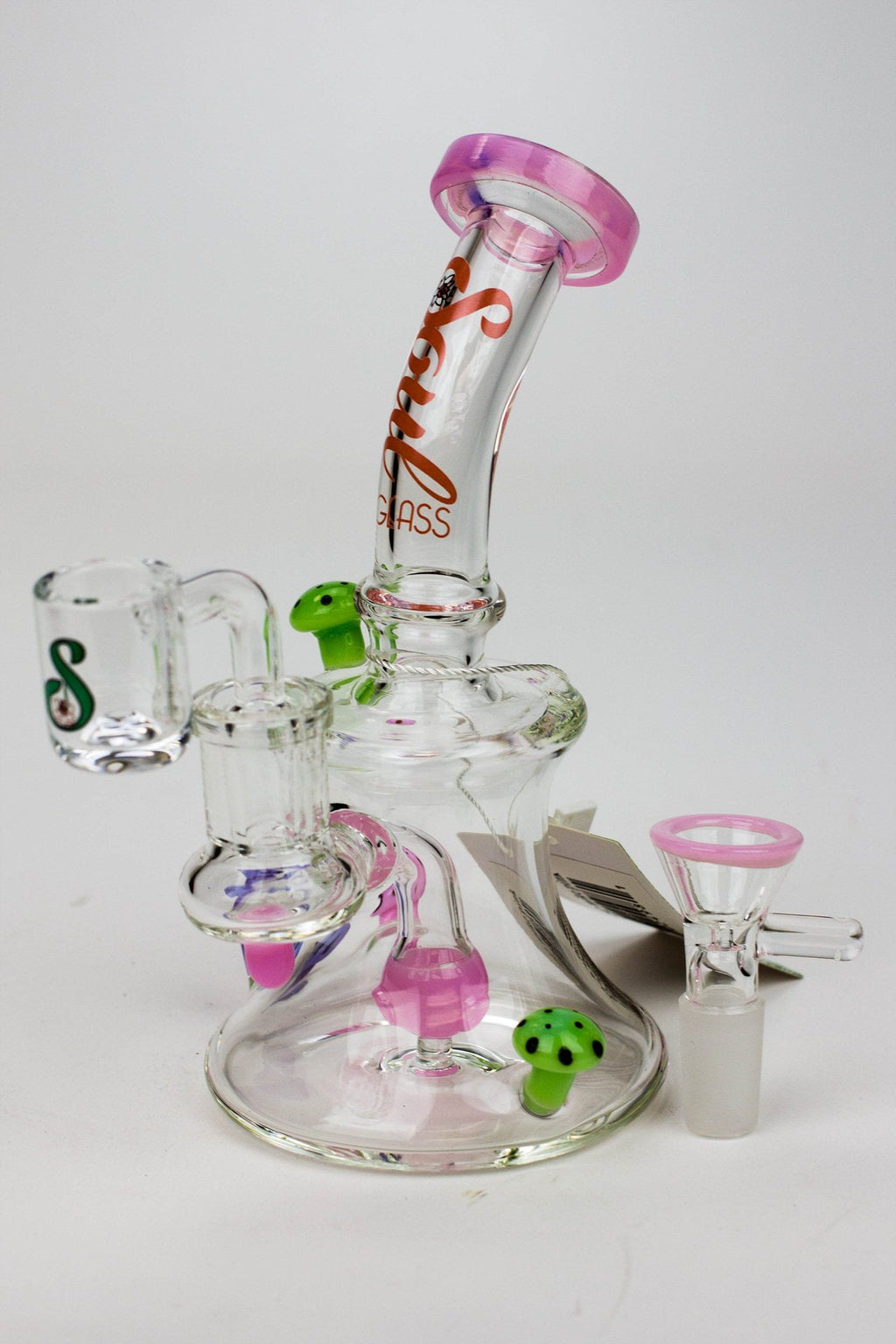 8" SOUL Glass 2-in-1 Mushroom Dab Rig
