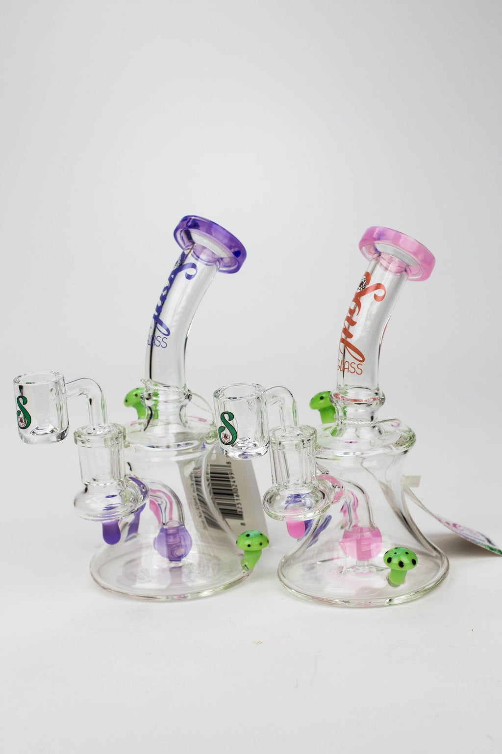 8" SOUL Glass 2-in-1 Mushroom Dab Rig