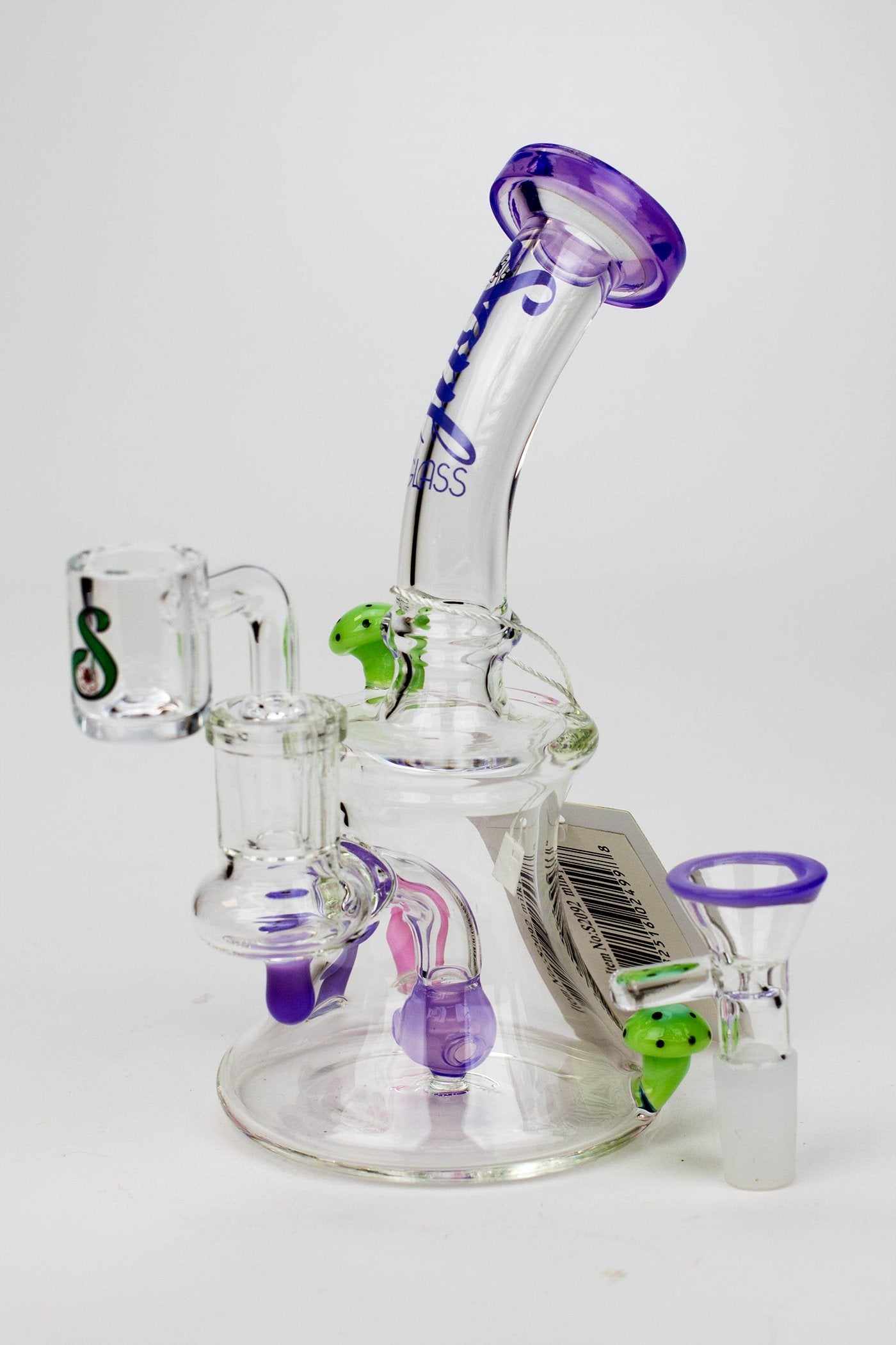 8" SOUL Glass 2-in-1 Mushroom Dab Rig