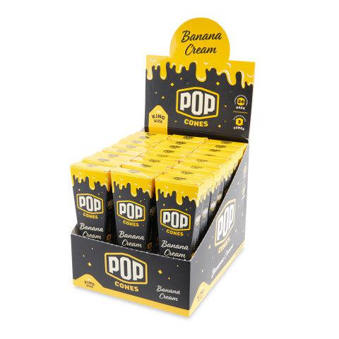 Pop Cones | King Size Pre-Rolled Cones with Flavor Tip – 3 Pack (24ct Display)