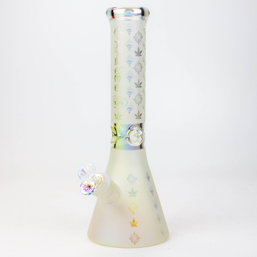 13" XTREME Glass / 7 mm / Sandblast Electroplated Glass beaker Bong [XTR-M209]