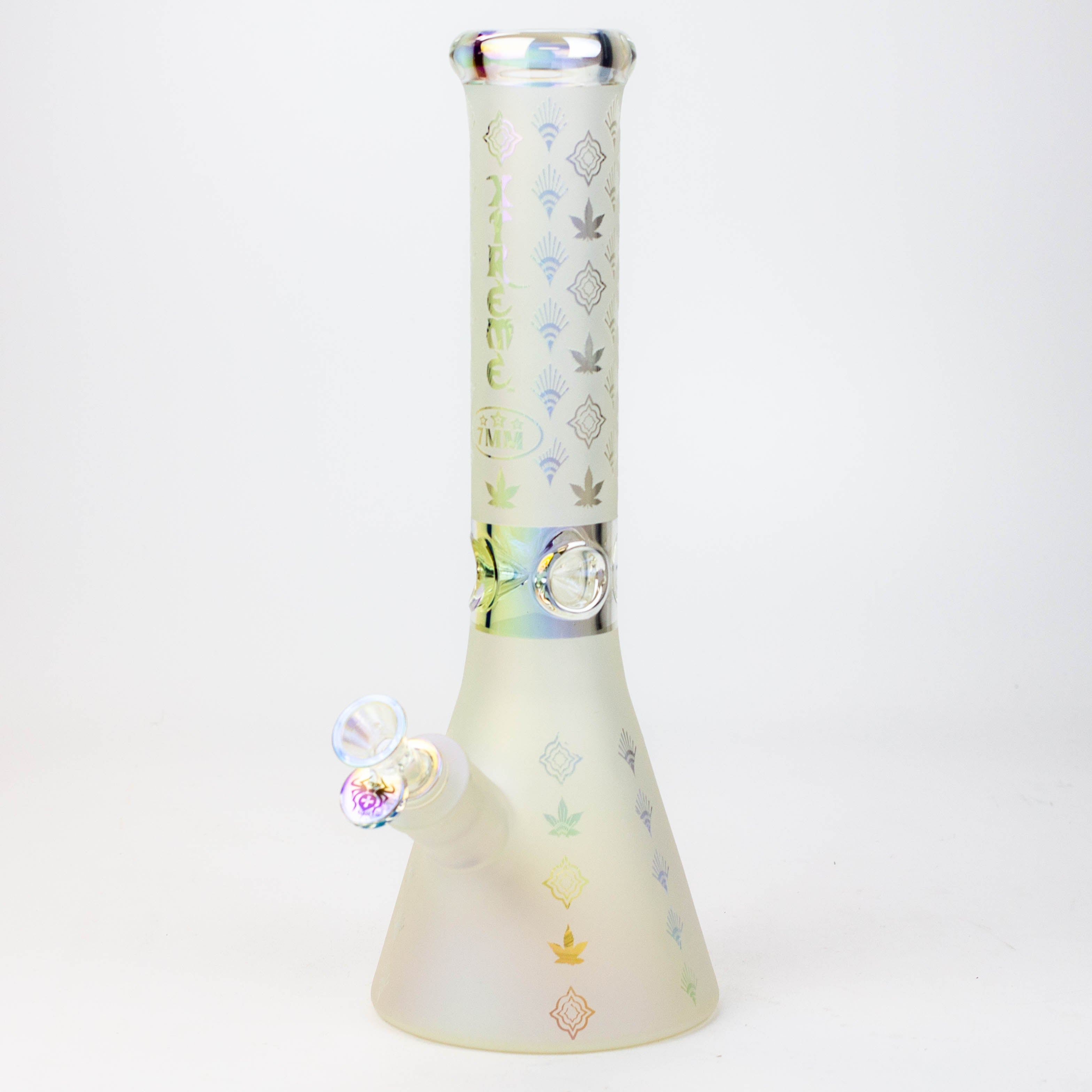 13" XTREME Glass / 7 mm / Sandblast Electroplated Glass beaker Bong [XTR-M209]
