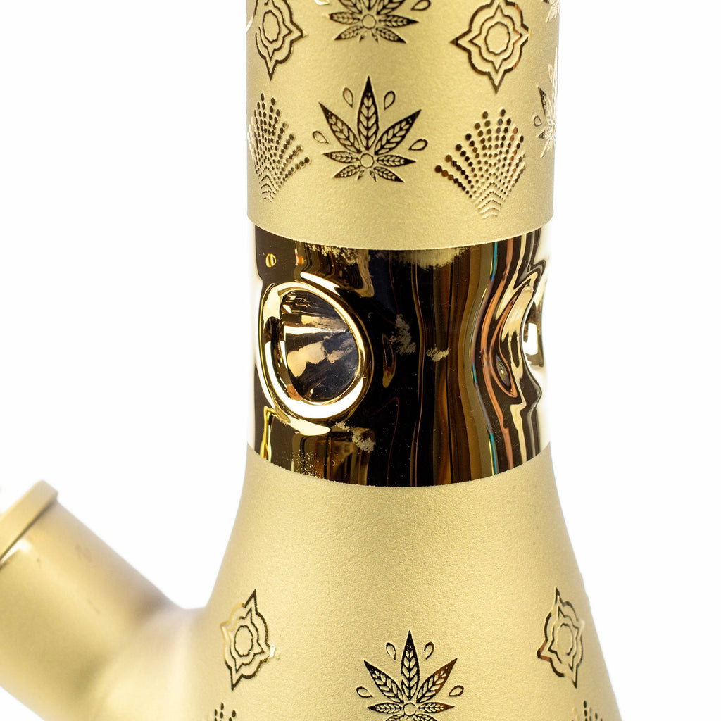 13" XTREME Glass / 7 mm / Sandblast Electroplated Glass beaker Bong [XTR-M209]