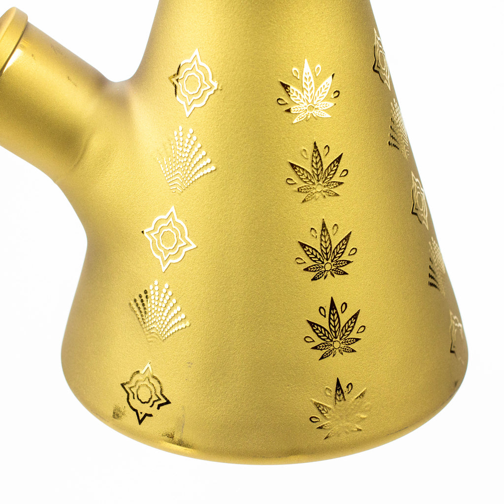13" XTREME Glass / 7 mm / Sandblast Electroplated Glass beaker Bong [XTR-M209]