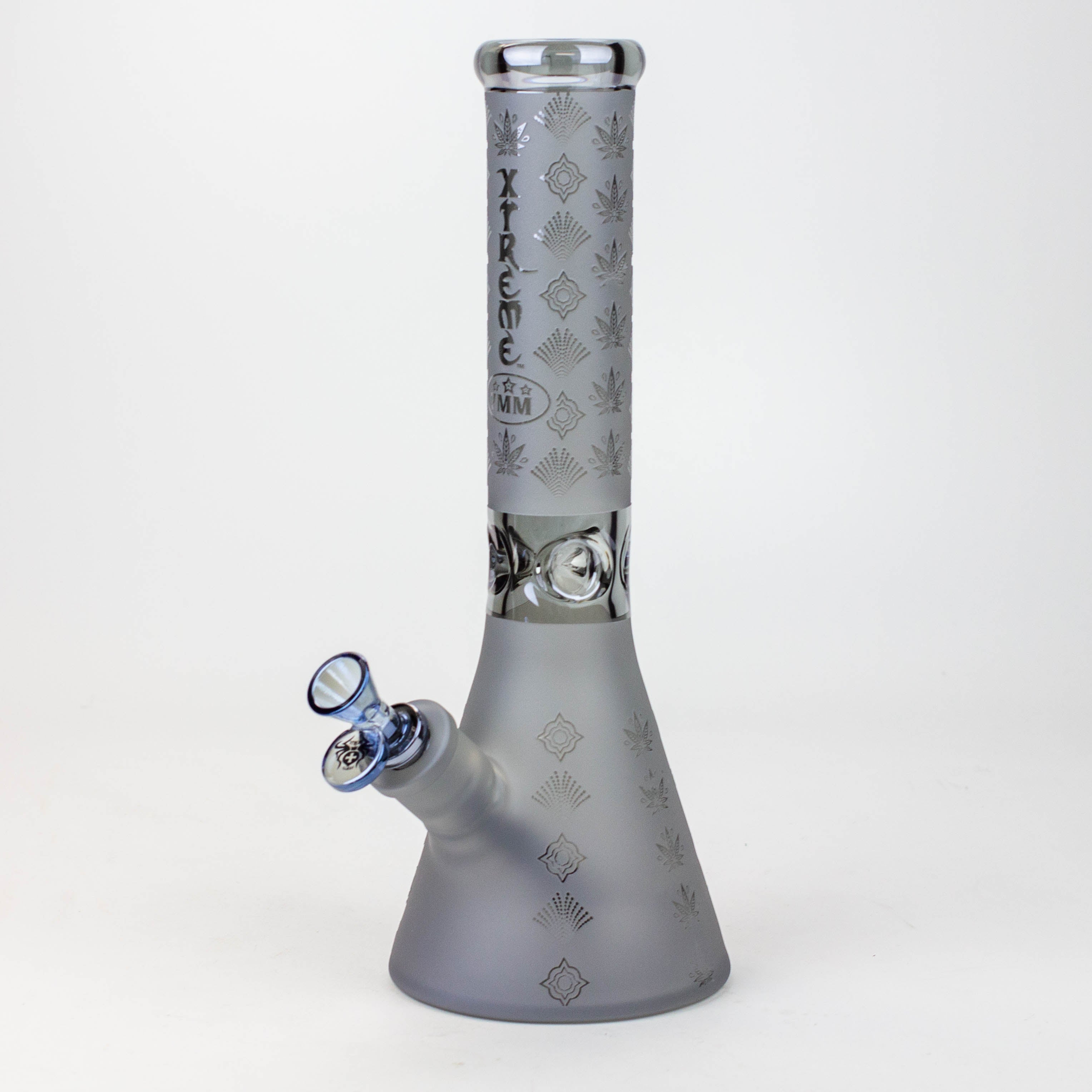 13" XTREME Glass / 7 mm / Sandblast Electroplated Glass beaker Bong [XTR-M209]