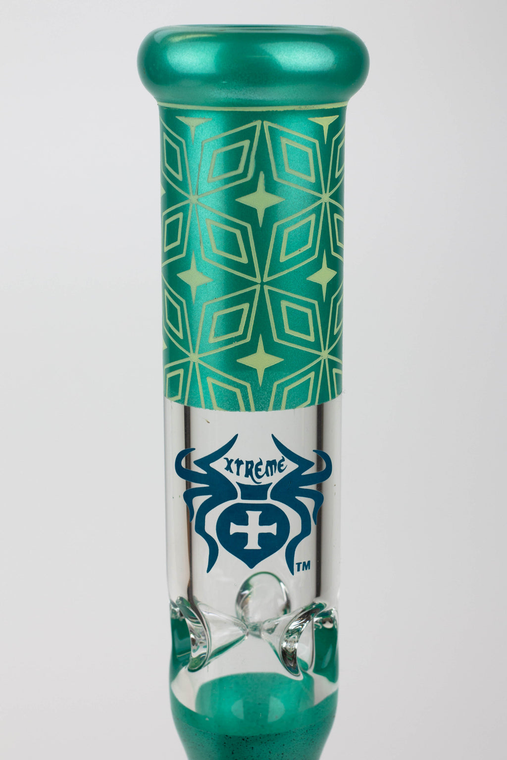 19" XTREME / 9 mm / Curbed tube glass Bong [XTR5001]