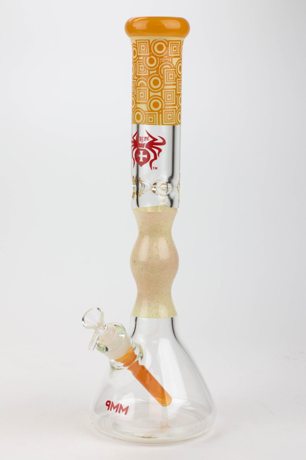 19" XTREME / 9 mm / Curbed tube glass Bong [XTR5001]