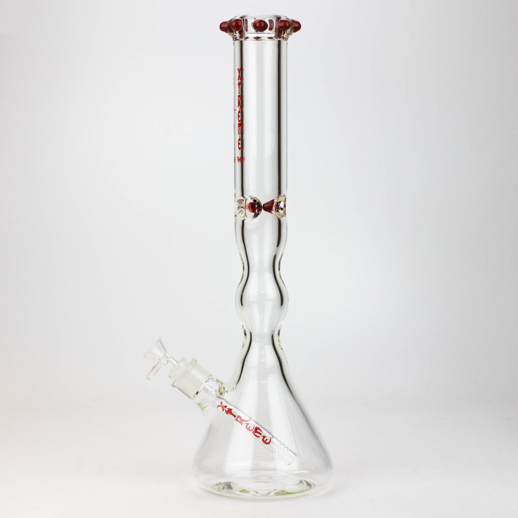 17.5" XTREME / 9 mm / curved tube glass water bong [XTR5002]