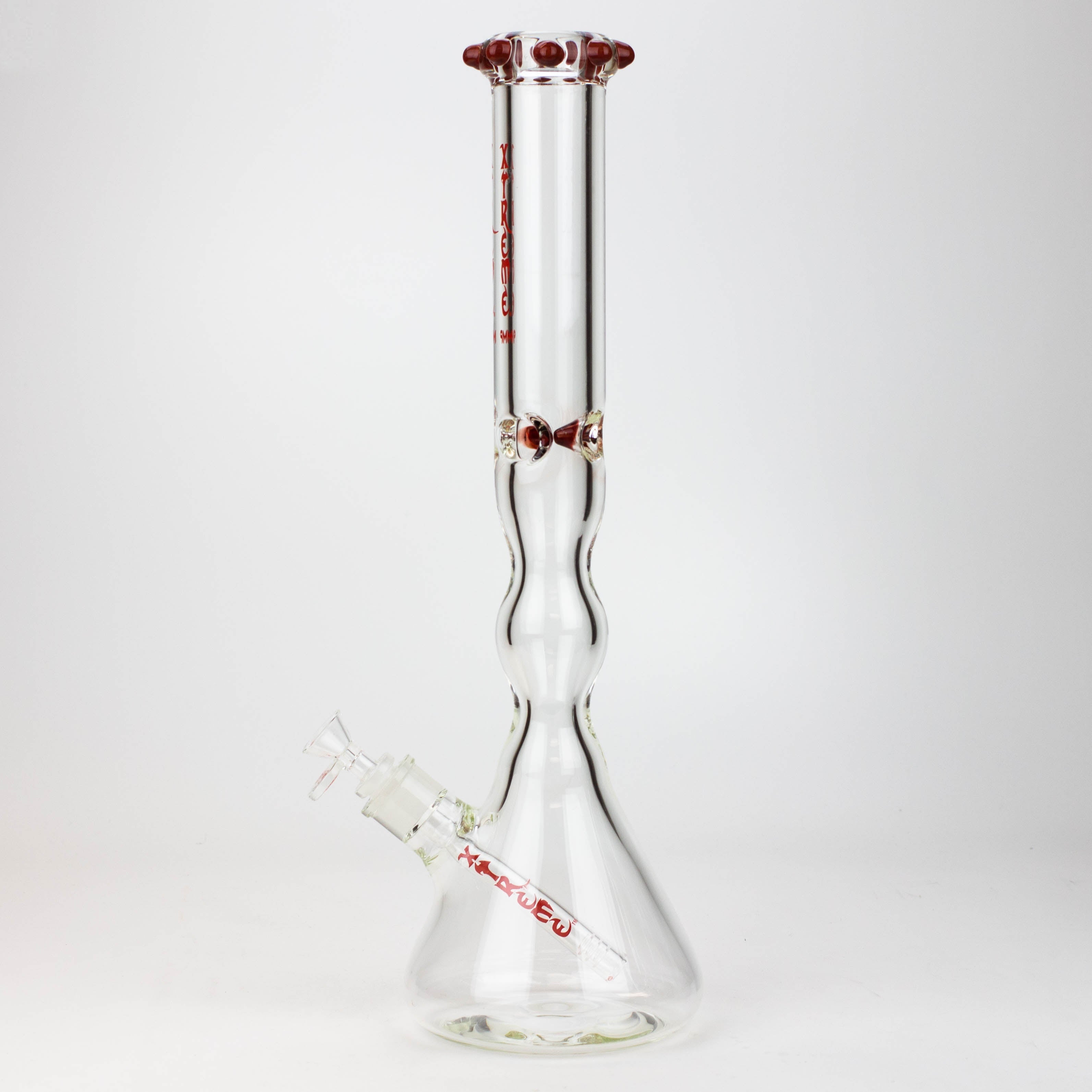 17.5" XTREME / 9 mm / curved tube glass water bong [XTR5002]