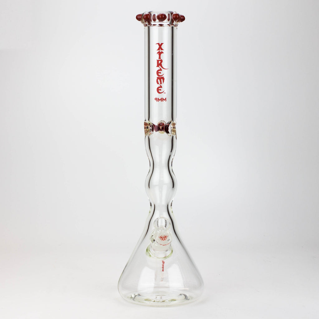 17.5" XTREME / 9 mm / curved tube glass water bong [XTR5002]