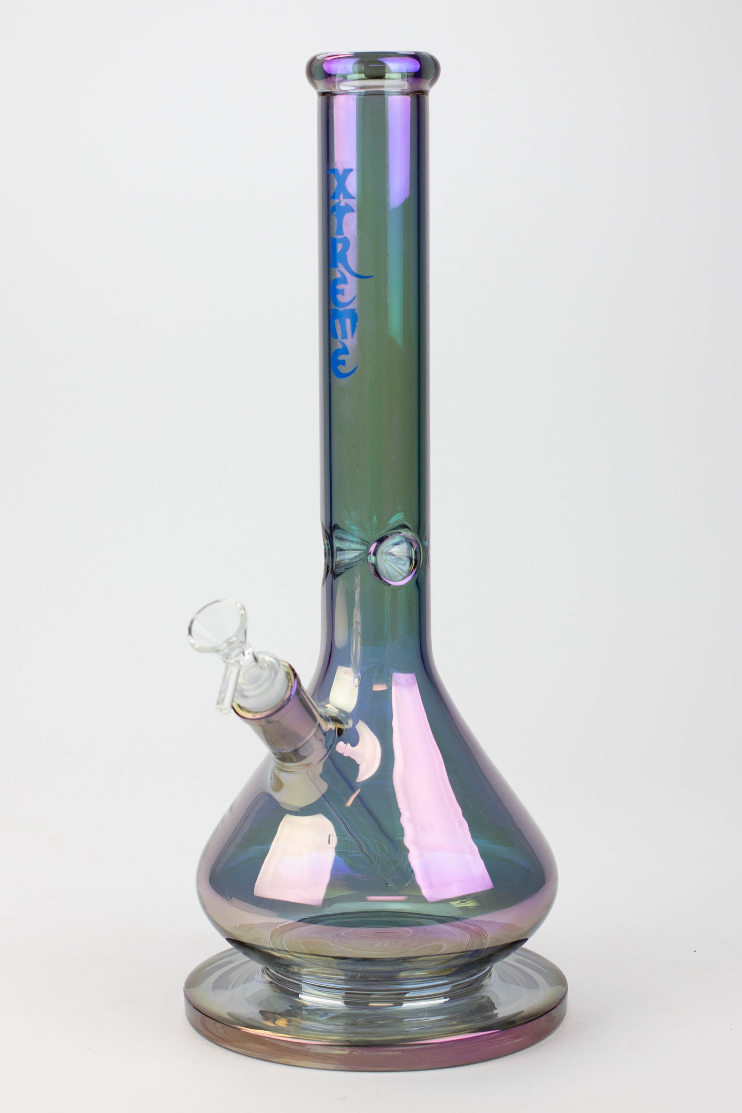 16" XTREME / 7 mm / wide base Electroplated glass Bong [XTR5007]