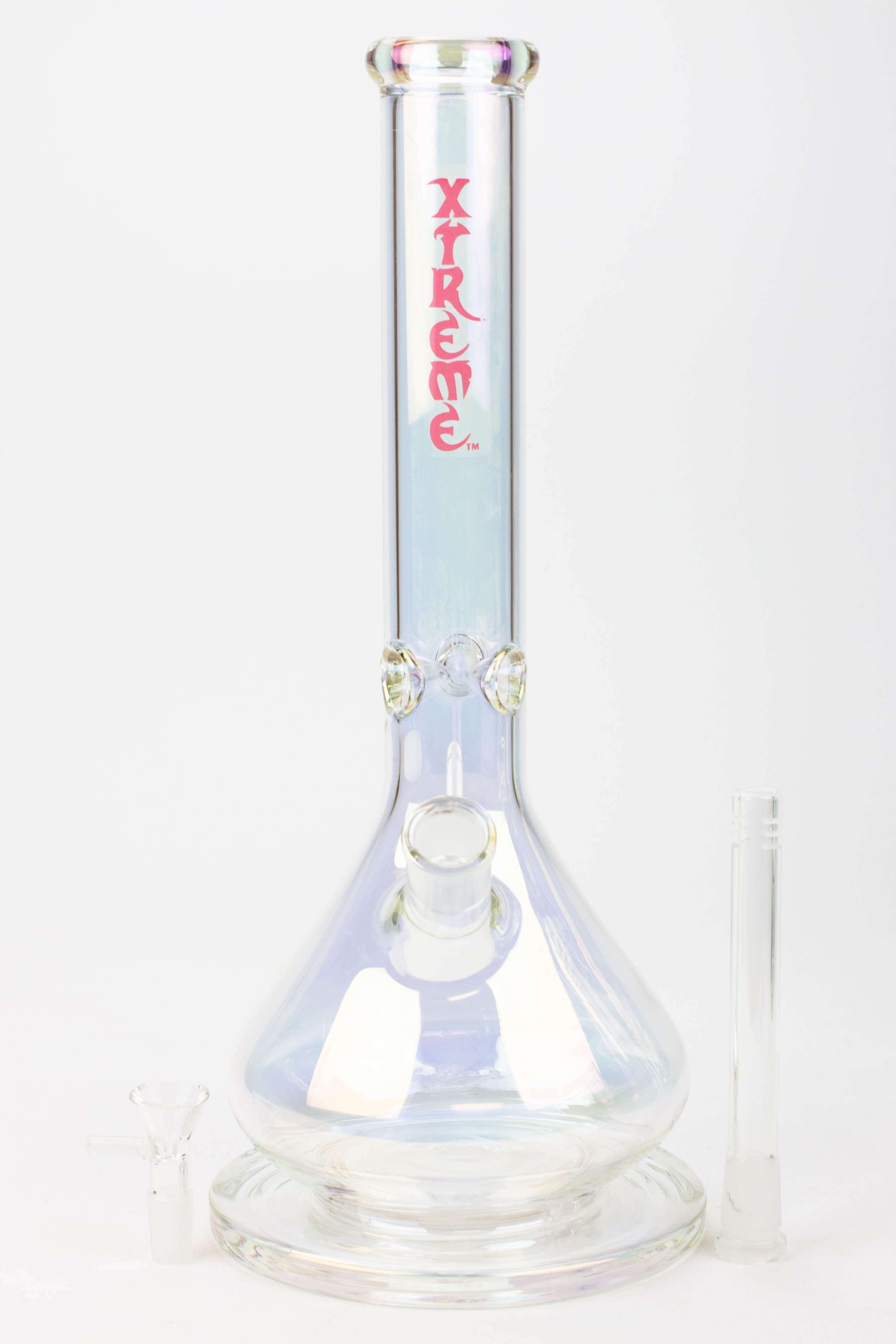 16" XTREME / 7 mm / wide base Electroplated glass Bong [XTR5007]