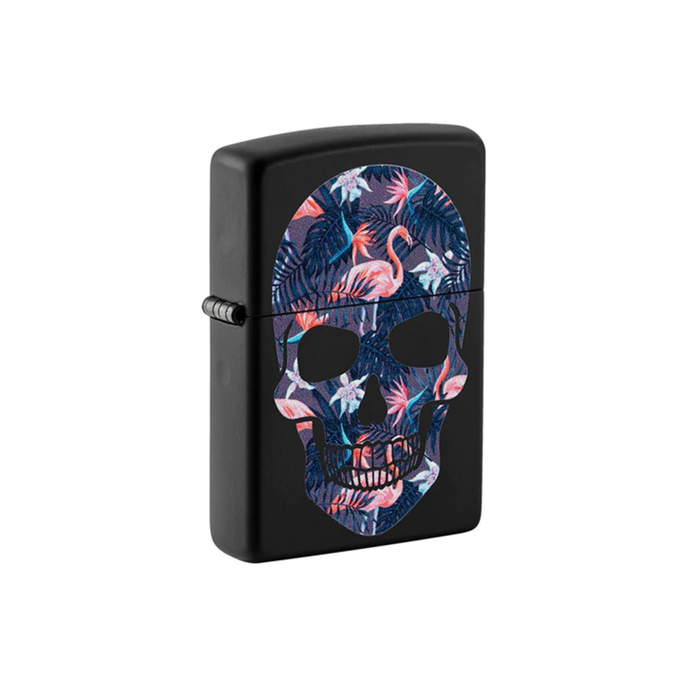 Zippo 49771 Flamingo Skull Design