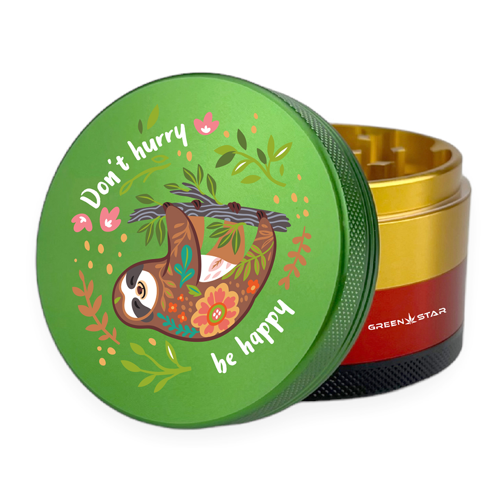 Green Star | 2.5" (63mm) Grinder - Trippy Drippy Design