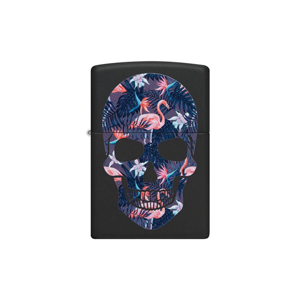 Zippo 49771 Flamingo Skull Design